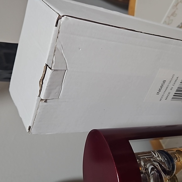 NIB. New In Original Box Cherry finish Galileo Thermometer with Wood Frame - Picture 9 of 12